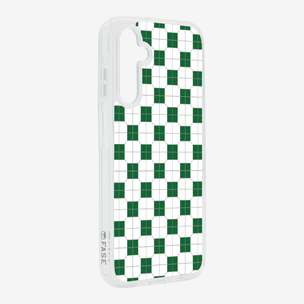 White-green Mosaic Tile Phone Case