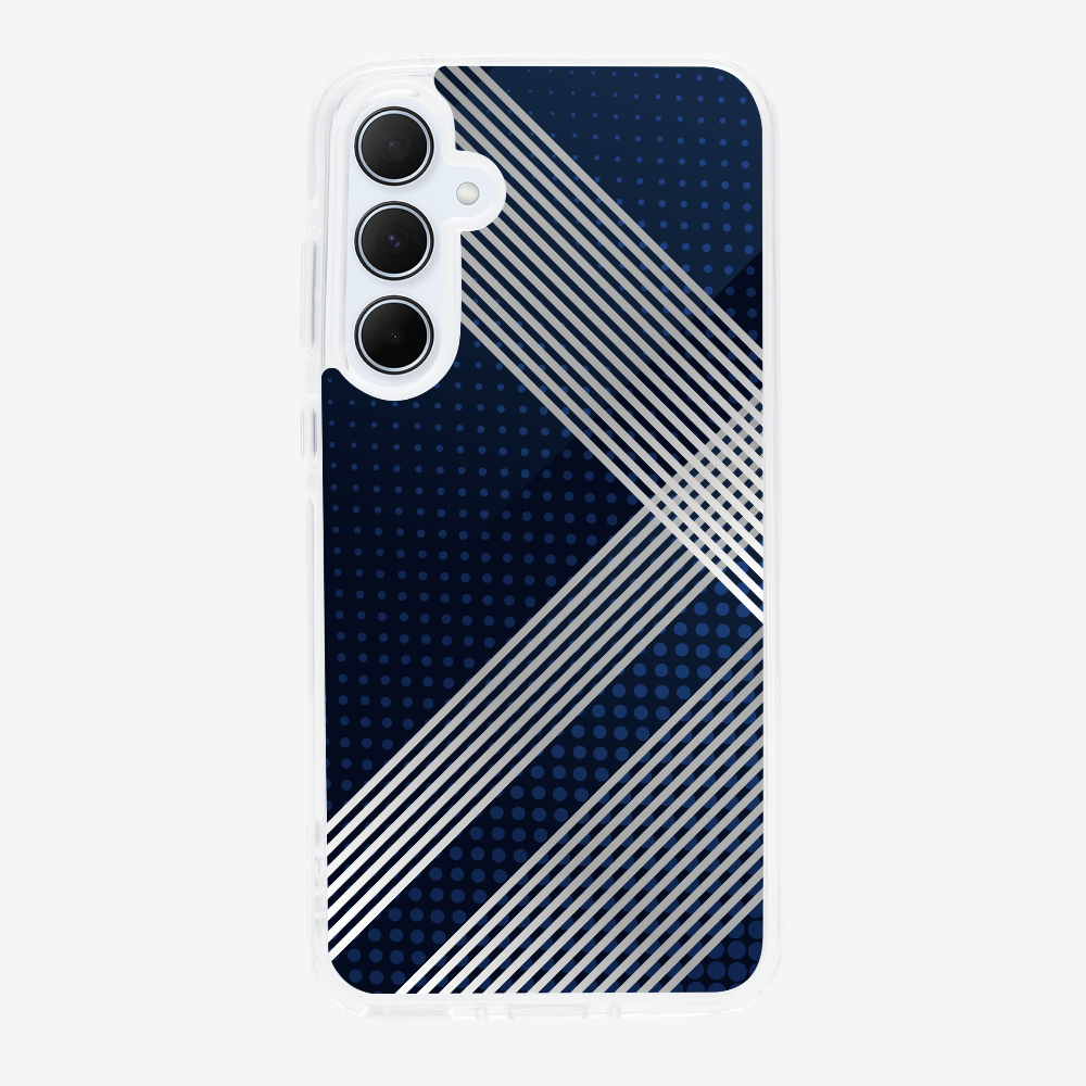 White Stripes Diagonal Phone Case