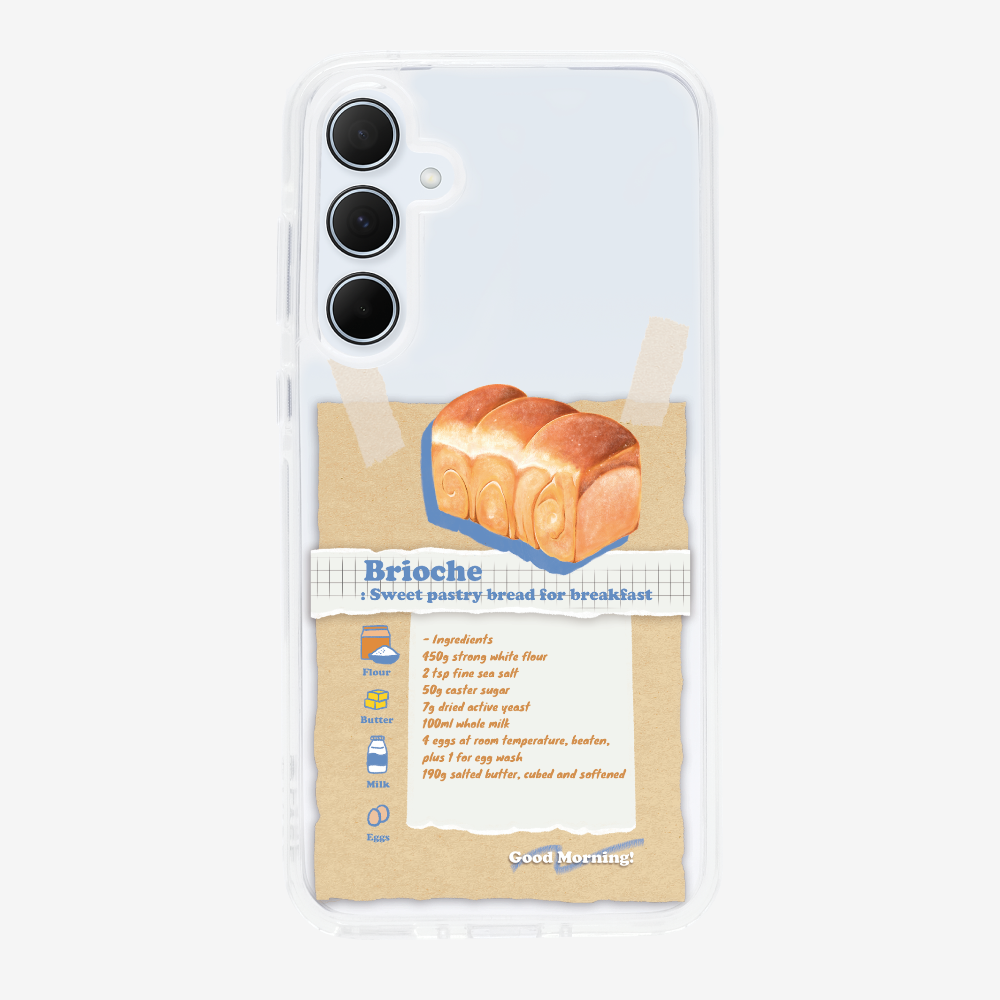 Brioche Bread Recipe Memo Phone Case