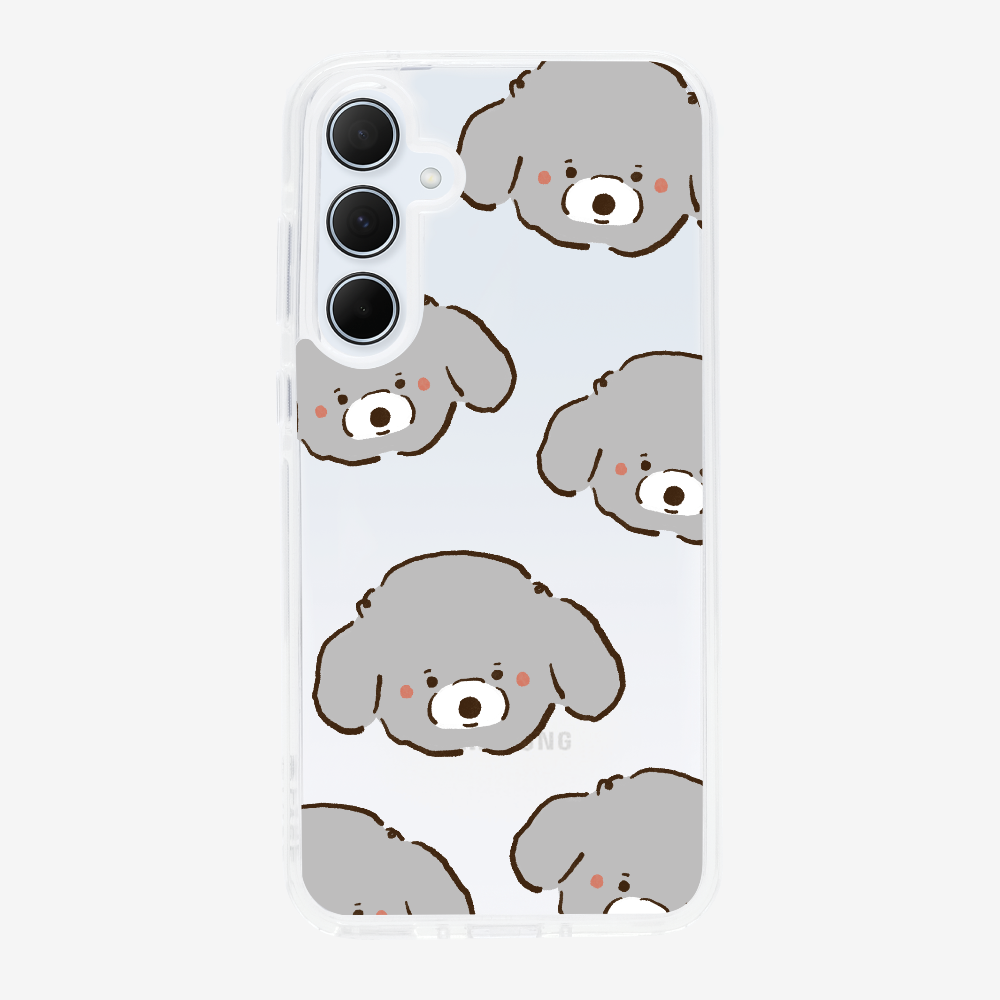 Grey Poodle Wonderland Phone Case