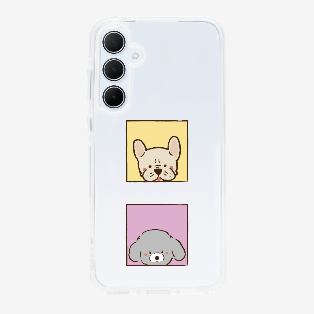 Bulldog and Poodle Phone Case