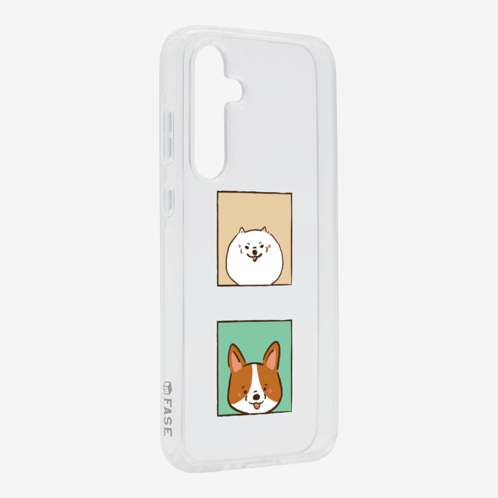 Pomeranian and Corgi Phone Case