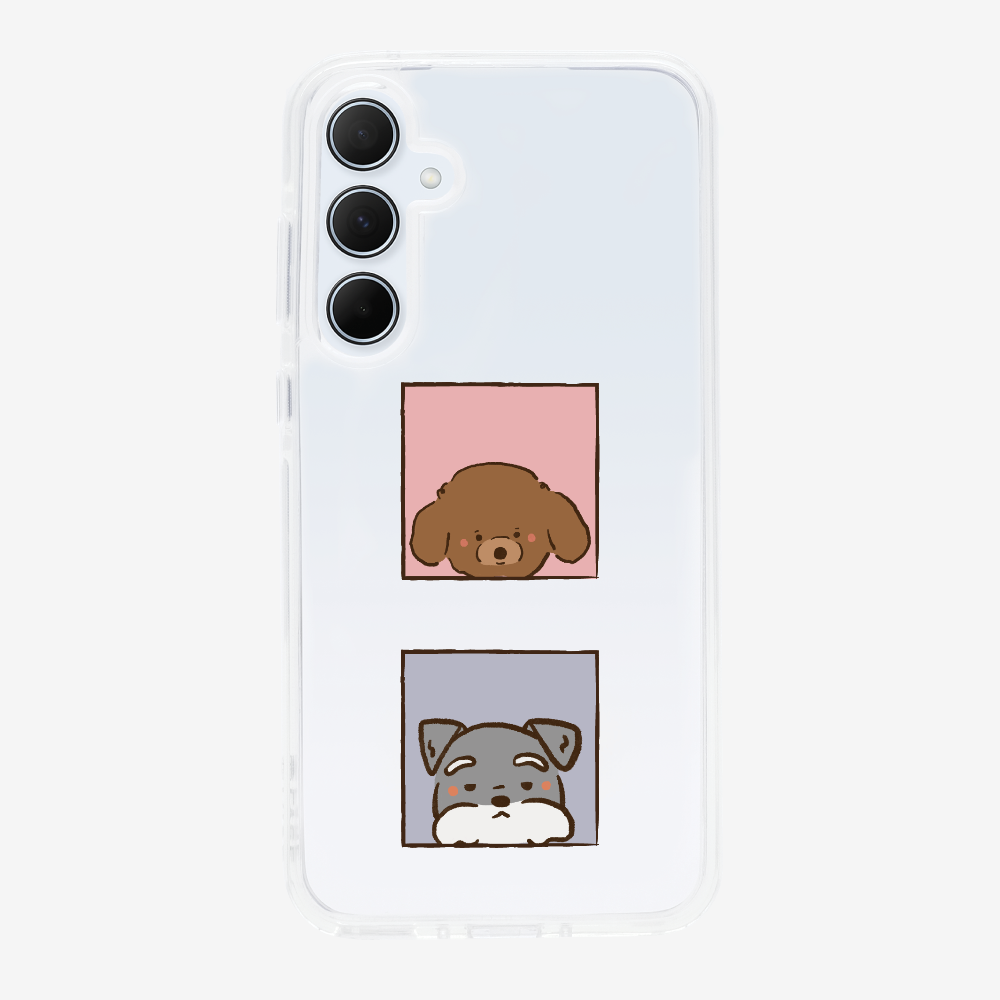 Poodle and Schnauzer Phone Case