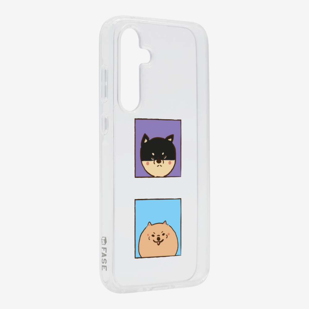 Shiba Inu and Pomeranian Phone Case