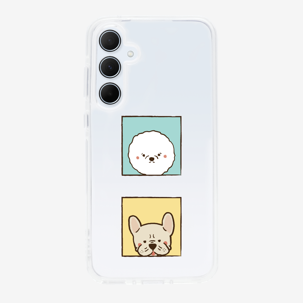 Bichon and Bulldog Phone Case