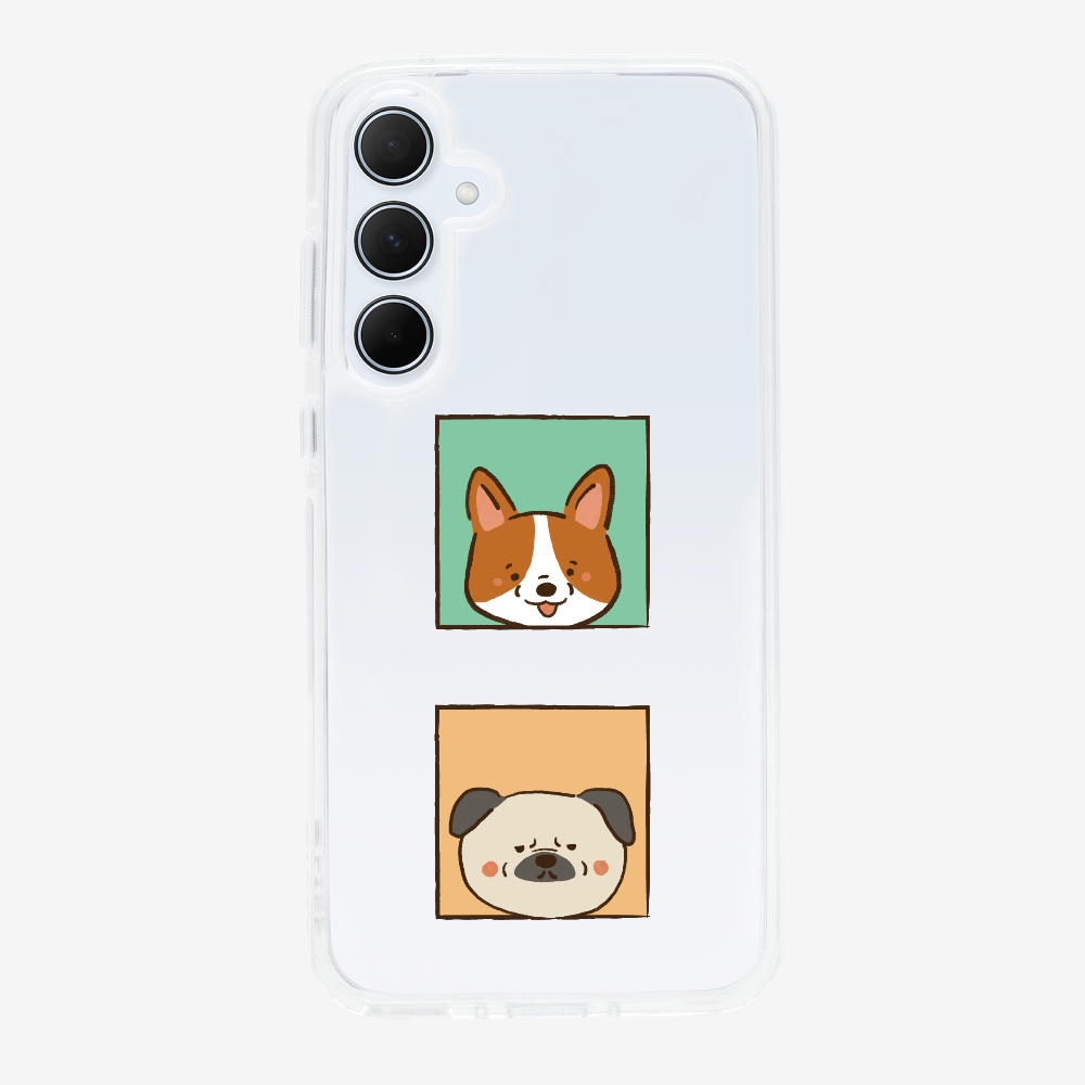 Corgi and Pug Phone Case