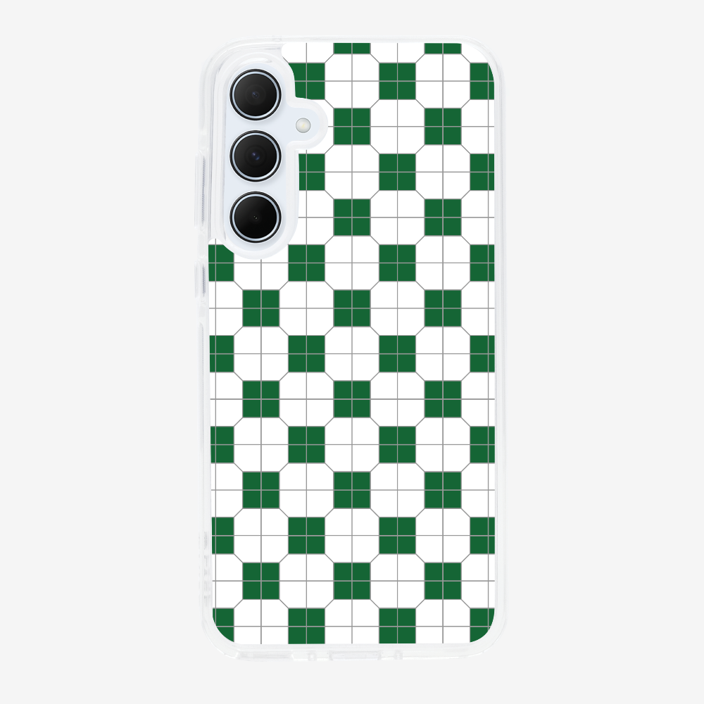 White-green Mosaic Tile Phone Case