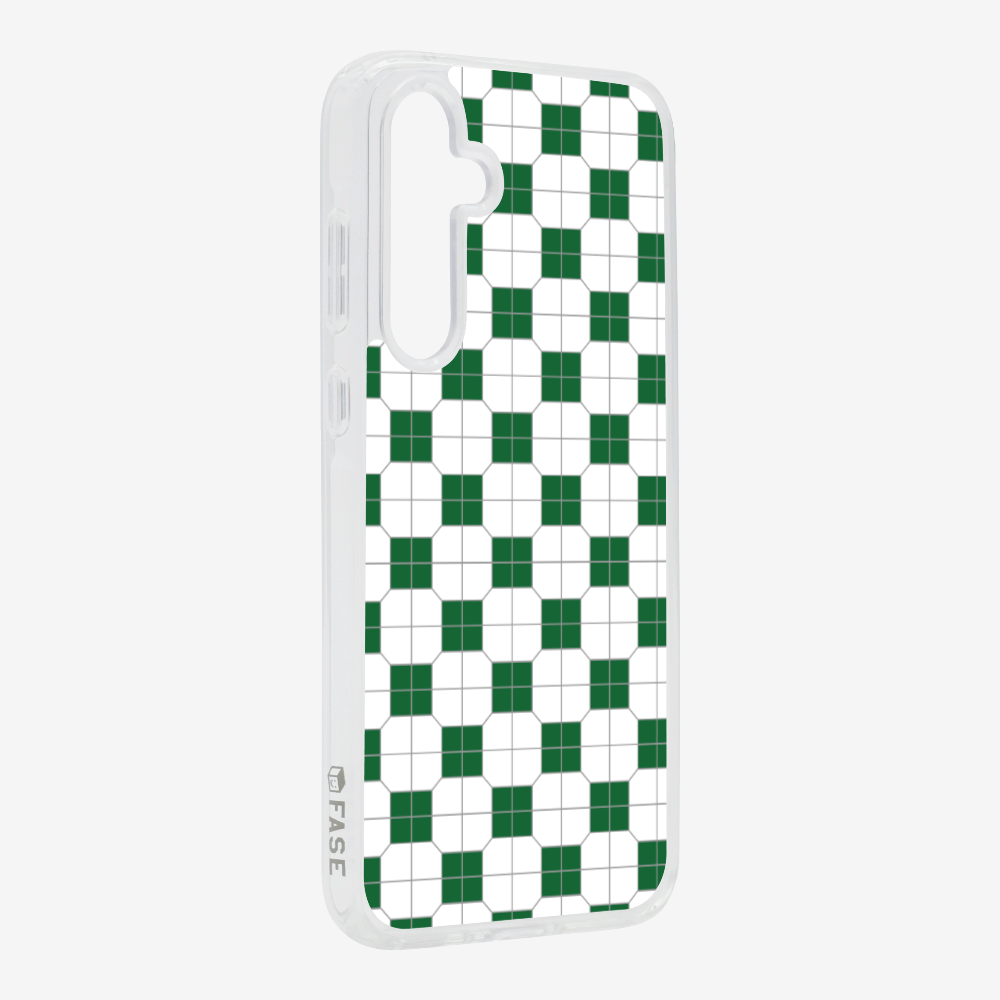 White-green Mosaic Tile Phone Case