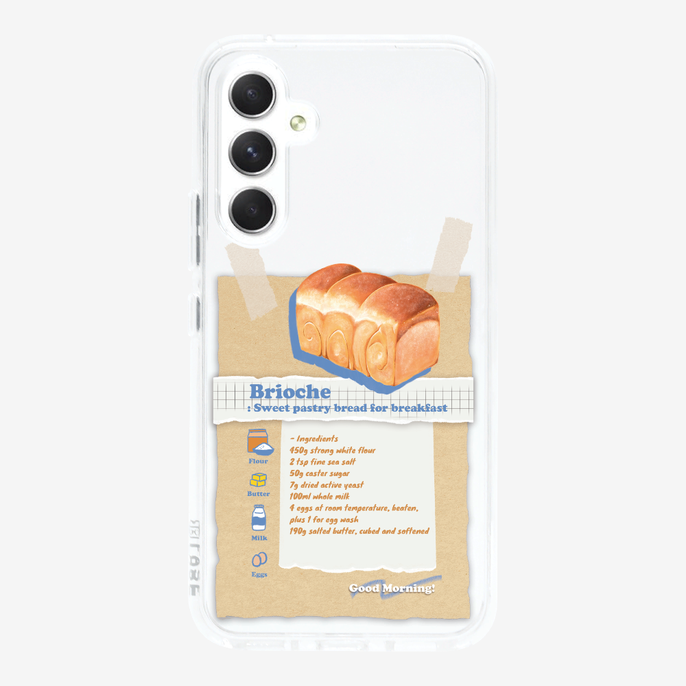 Brioche Bread Recipe Memo Phone Case