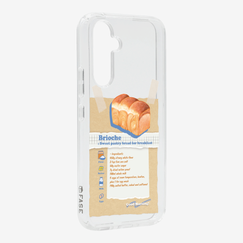 Brioche Bread Recipe Memo Phone Case