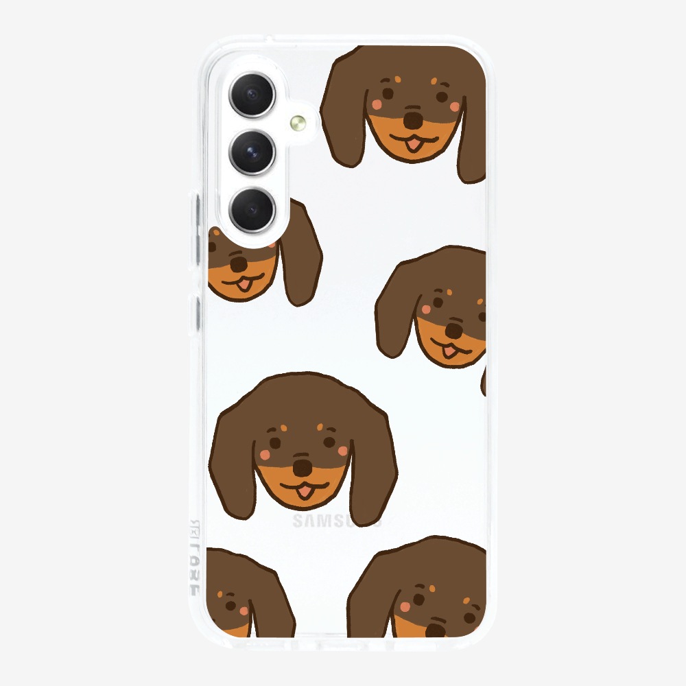 Brown Dachshund Wonderland Phone Case