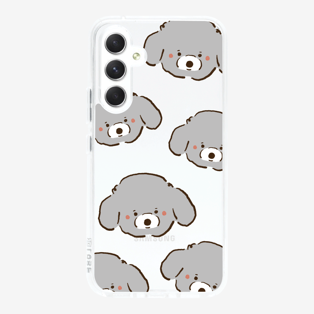 Grey Poodle Wonderland Phone Case