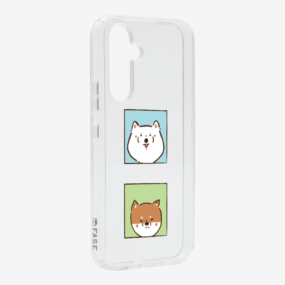 Samoyed and Shiba Inu Phone Case