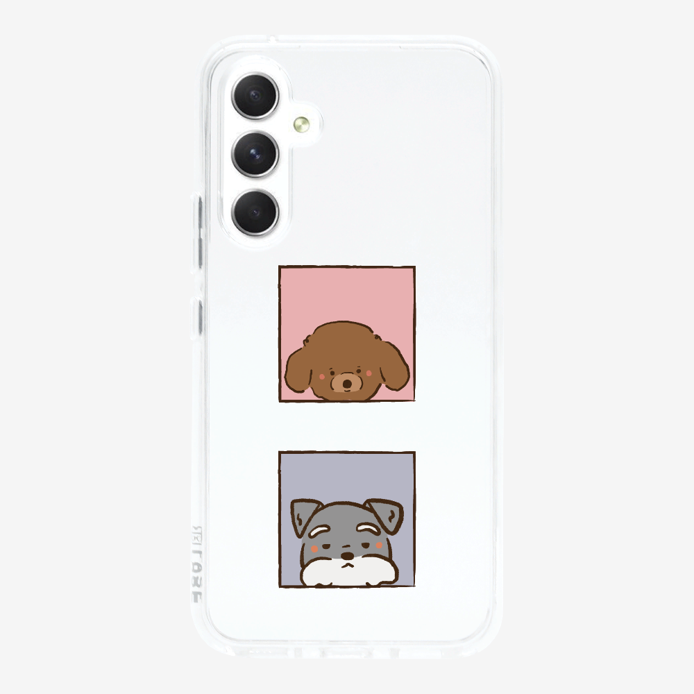 Poodle and Schnauzer Phone Case