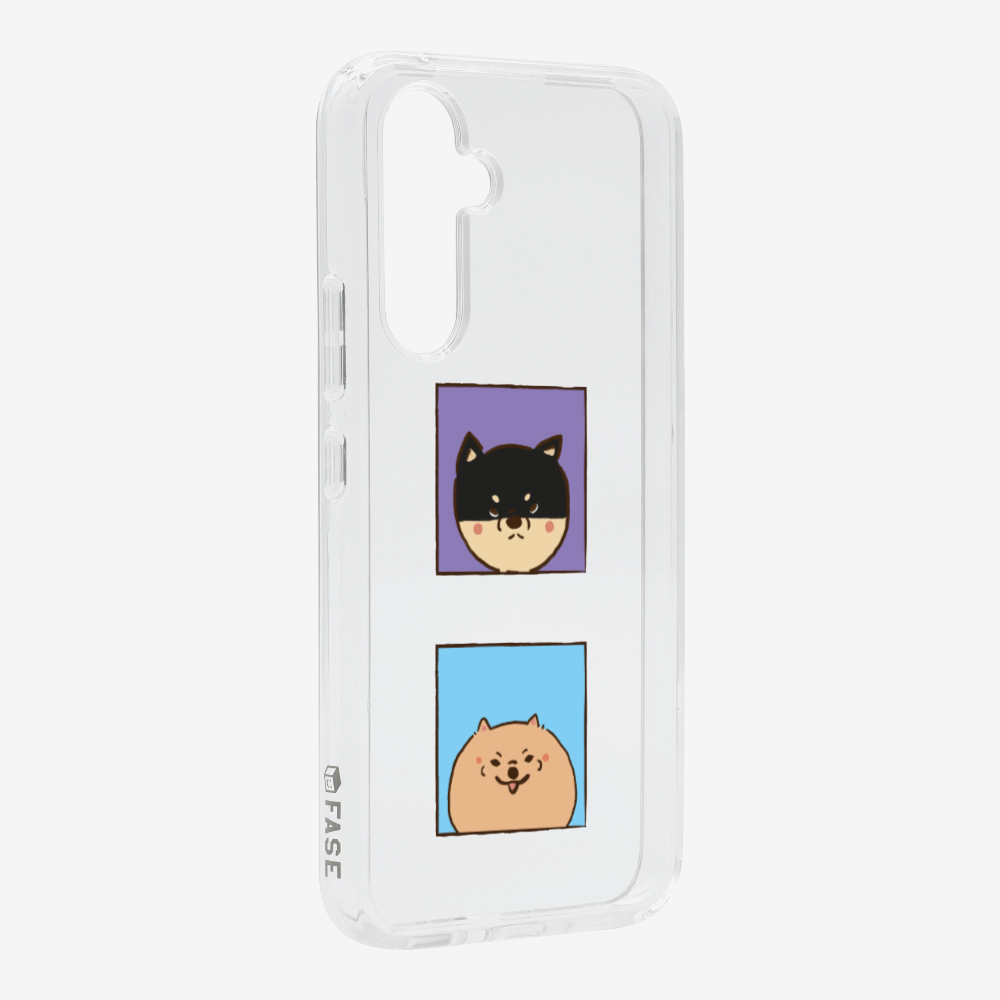 Shiba Inu and Pomeranian Phone Case