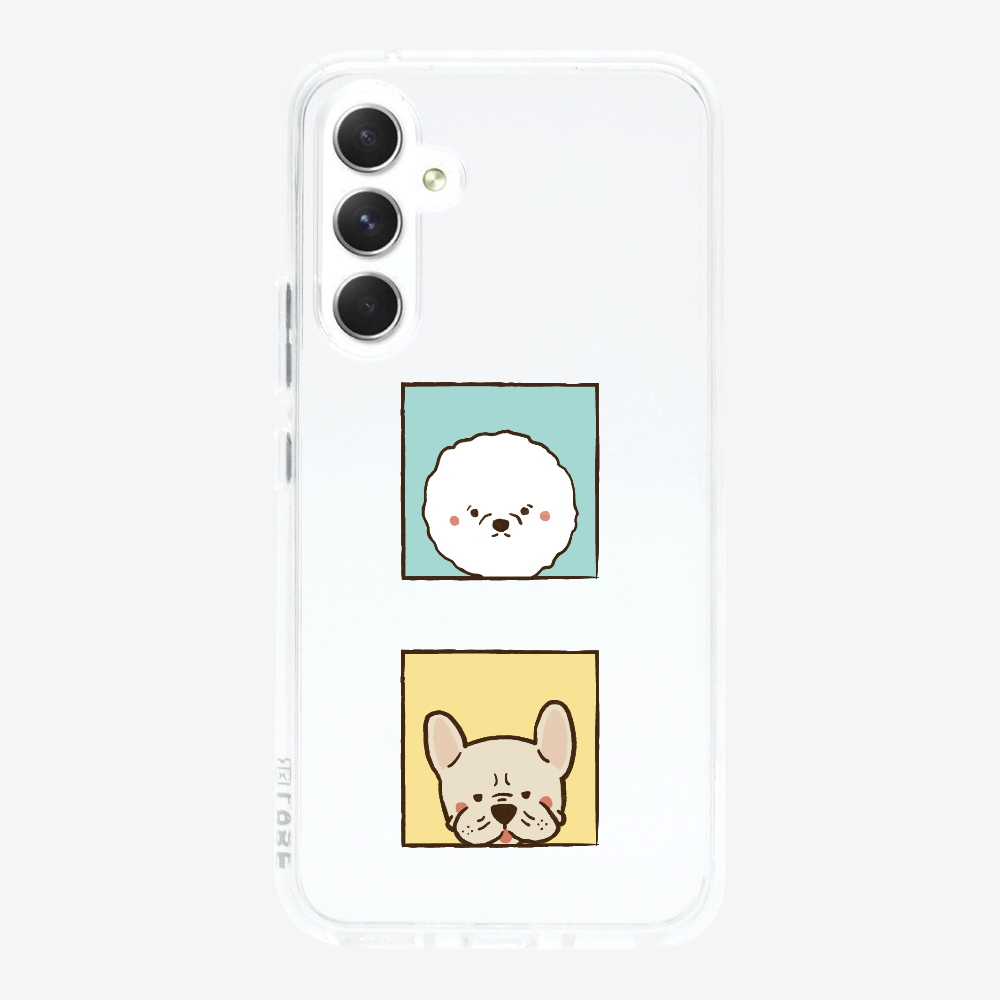 Bichon and Bulldog Phone Case