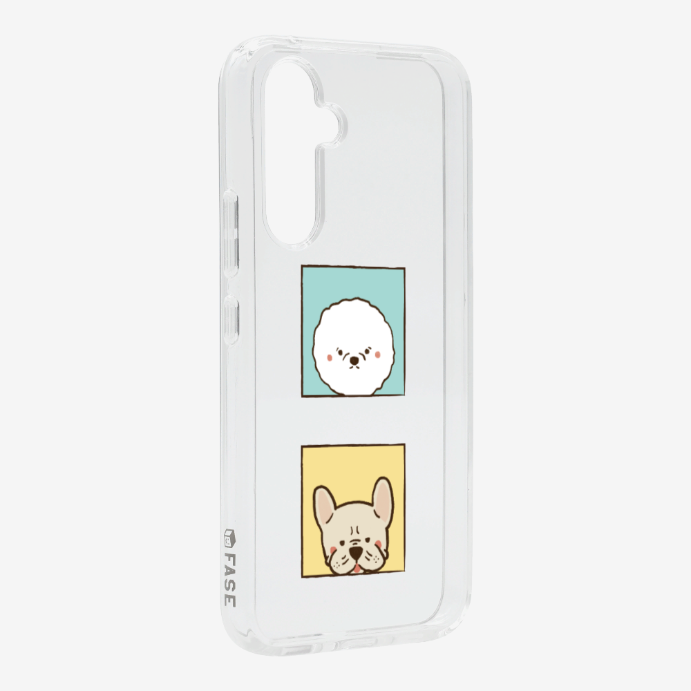 Bichon and Bulldog Phone Case