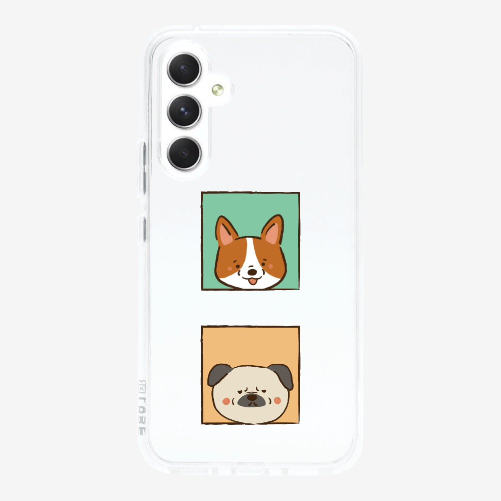 Corgi and Pug Phone Case