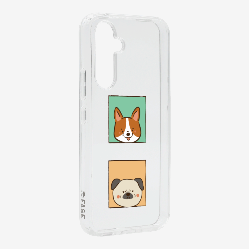 Corgi and Pug Phone Case