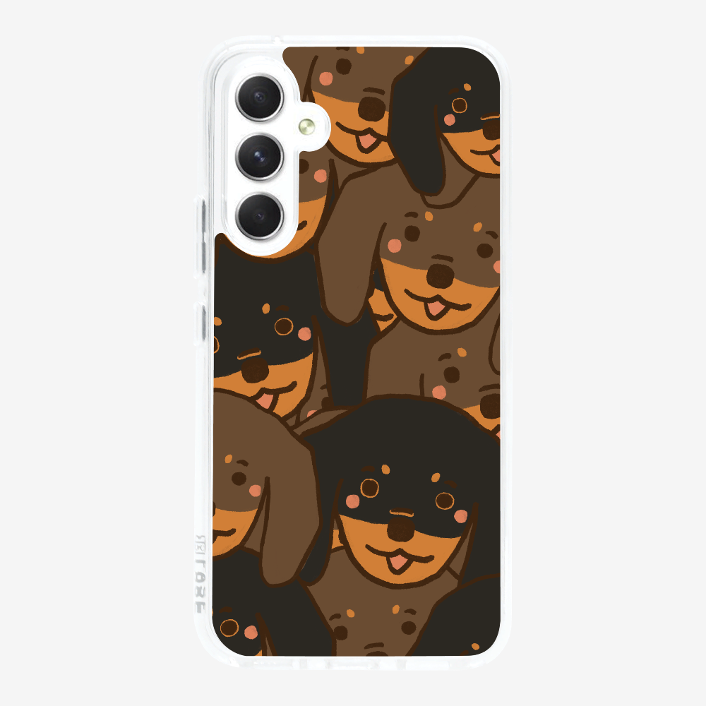 Crowded Dachshund Phone Case