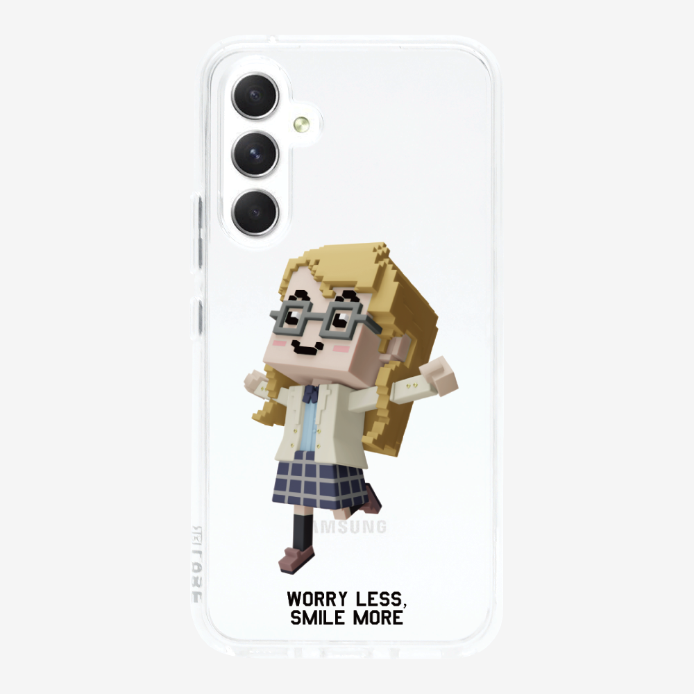 Worry Less, Smile More Phone Case