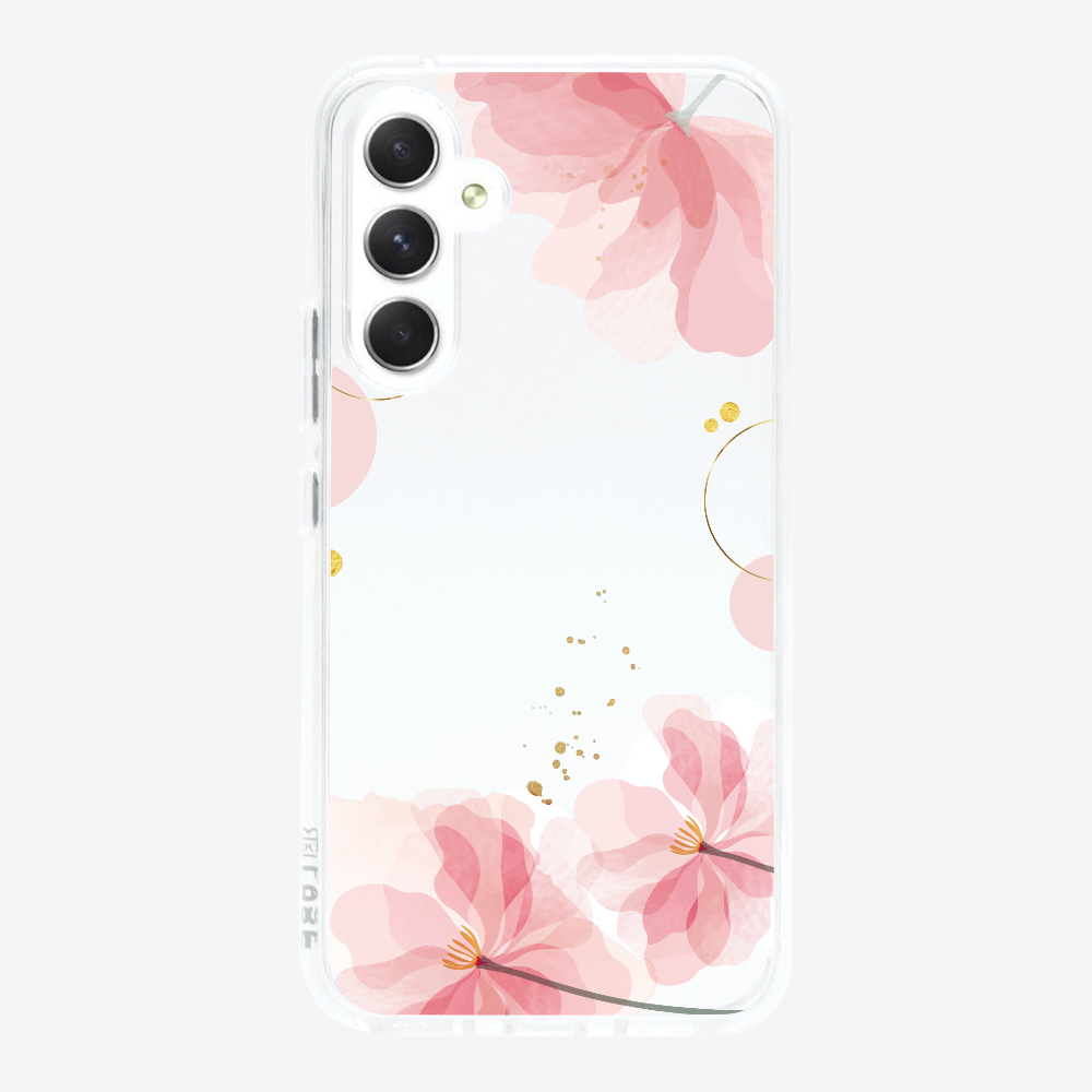 Pink Spring Floral (Transparent) Phone Case