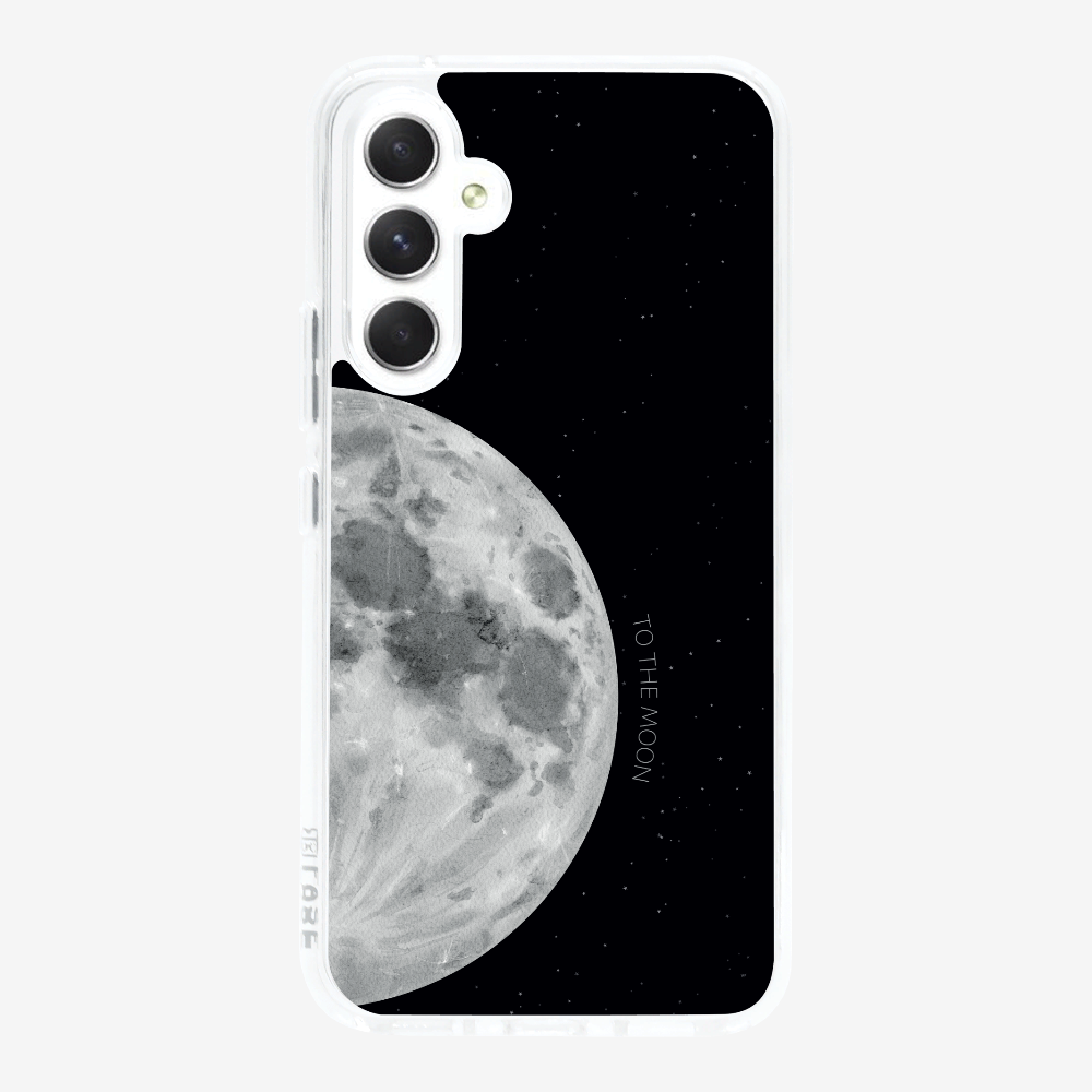 To The Moon (First Quarter) Phone Case