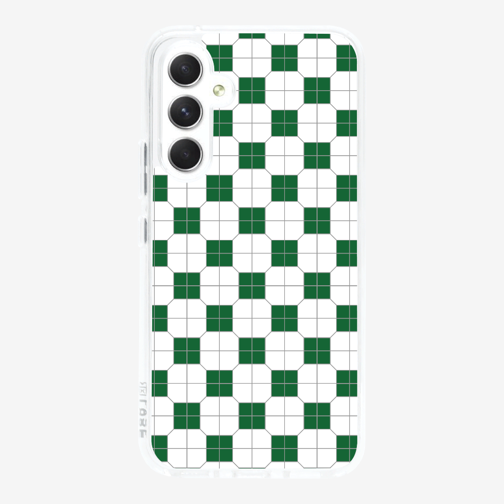 White-green Mosaic Tile Phone Case