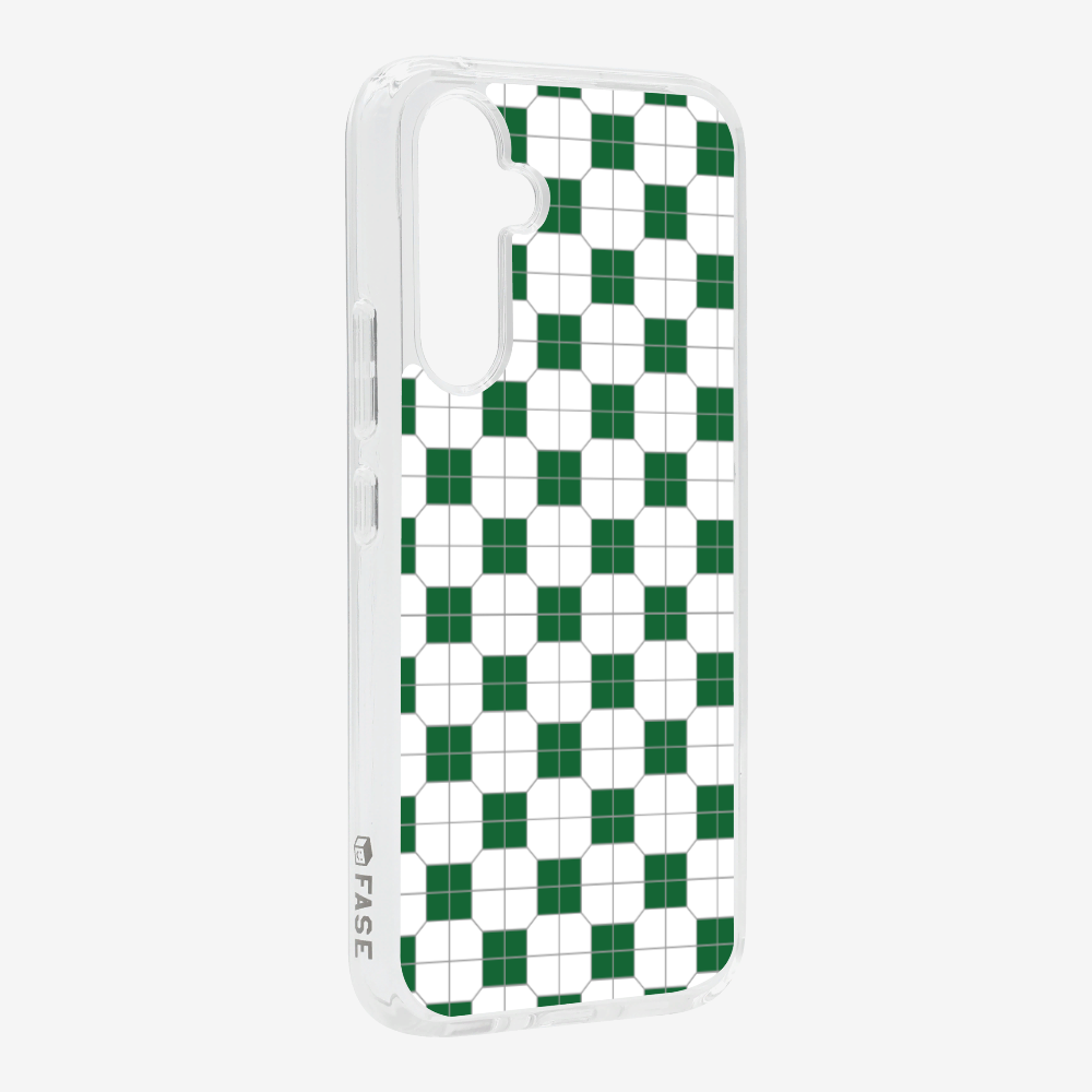 White-green Mosaic Tile Phone Case