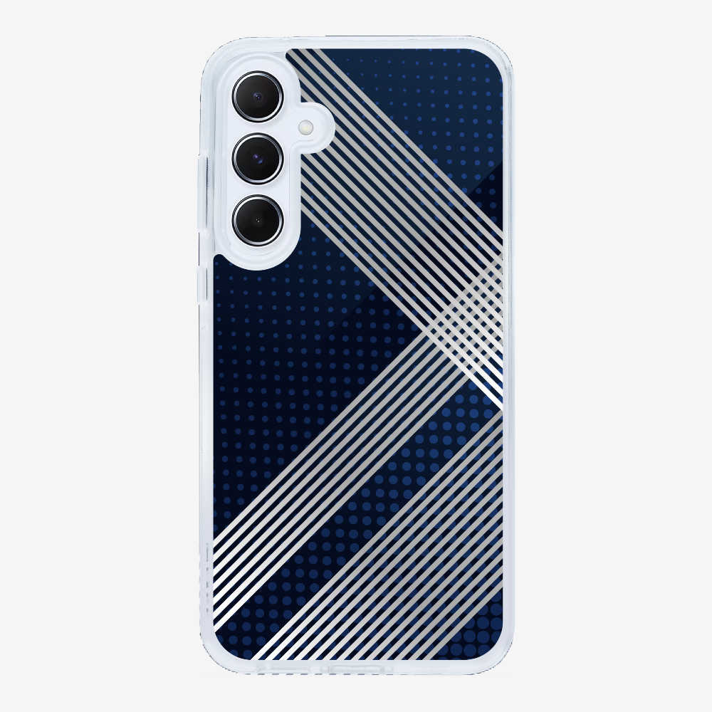 White Stripes Diagonal Phone Case