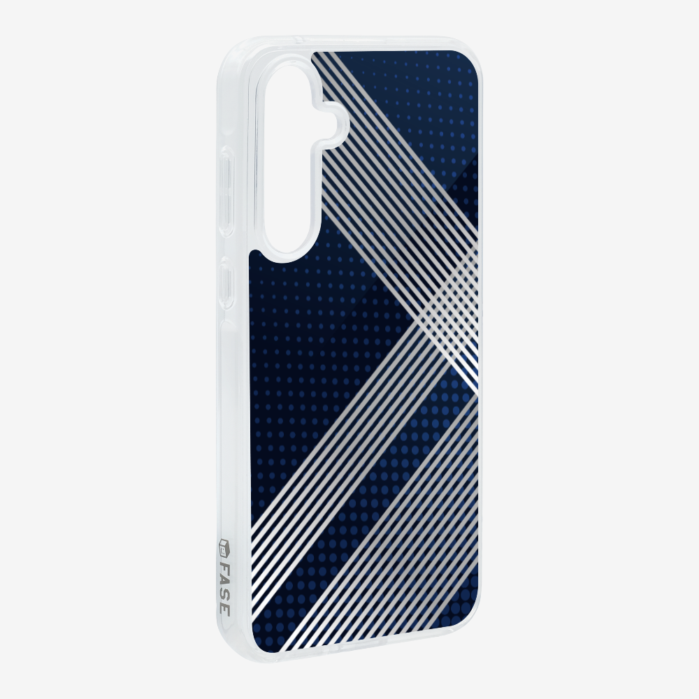 White Stripes Diagonal Phone Case