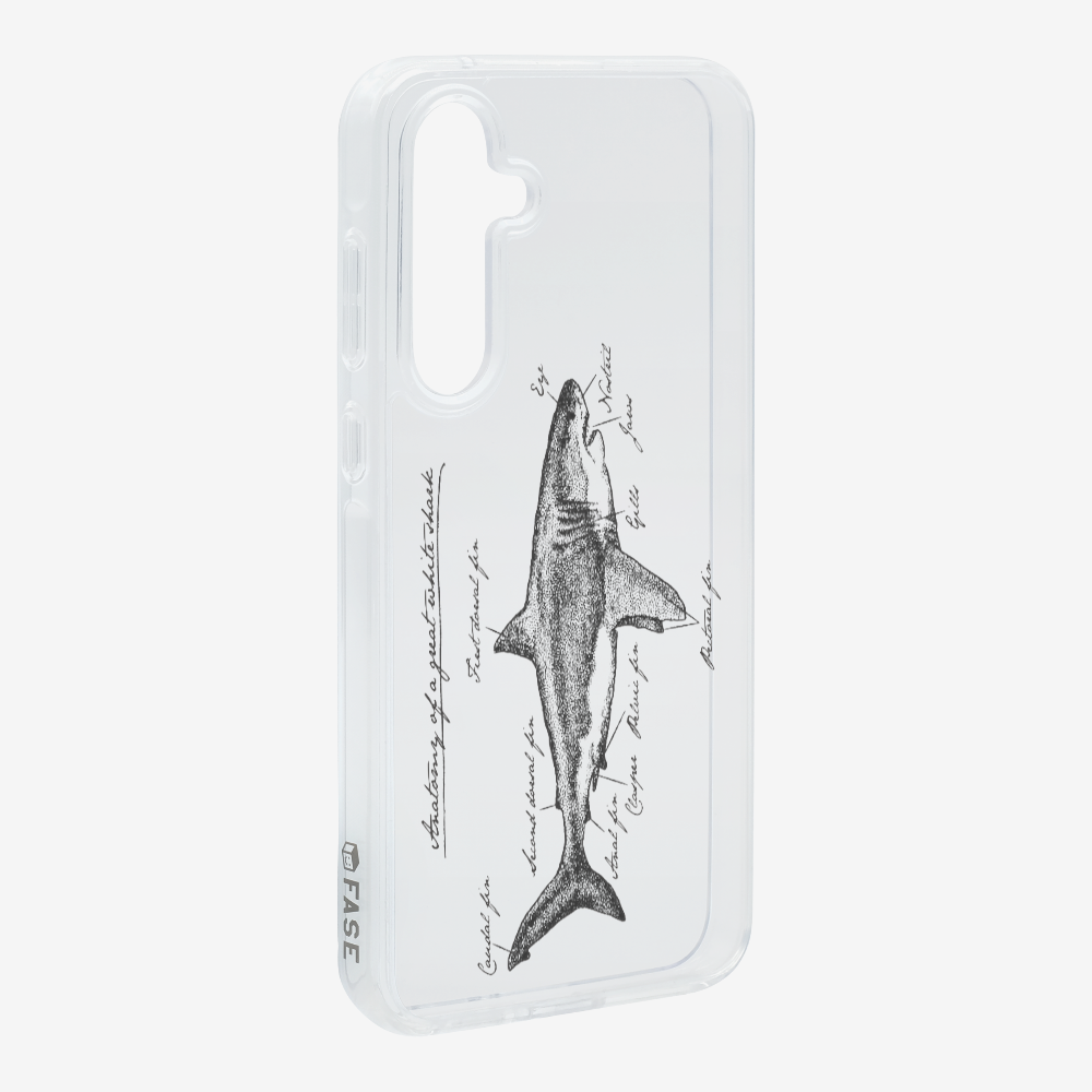 Anatomy of a Great White Shark Phone Case