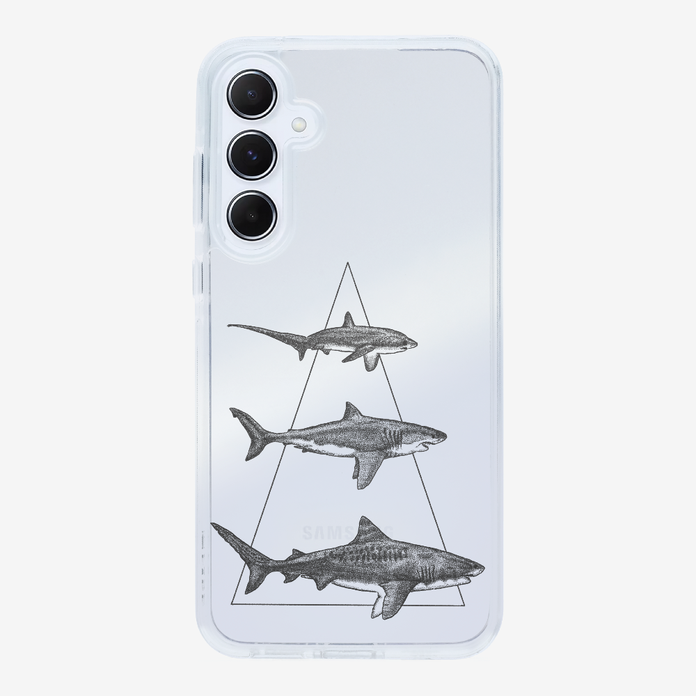 Illustration of Sharks Phone Case