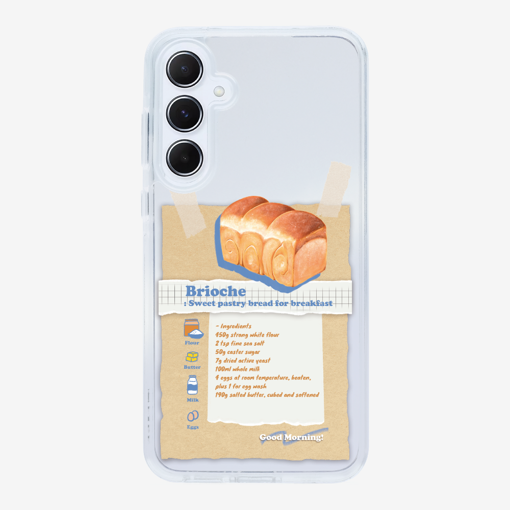 Brioche Bread Recipe Memo Phone Case