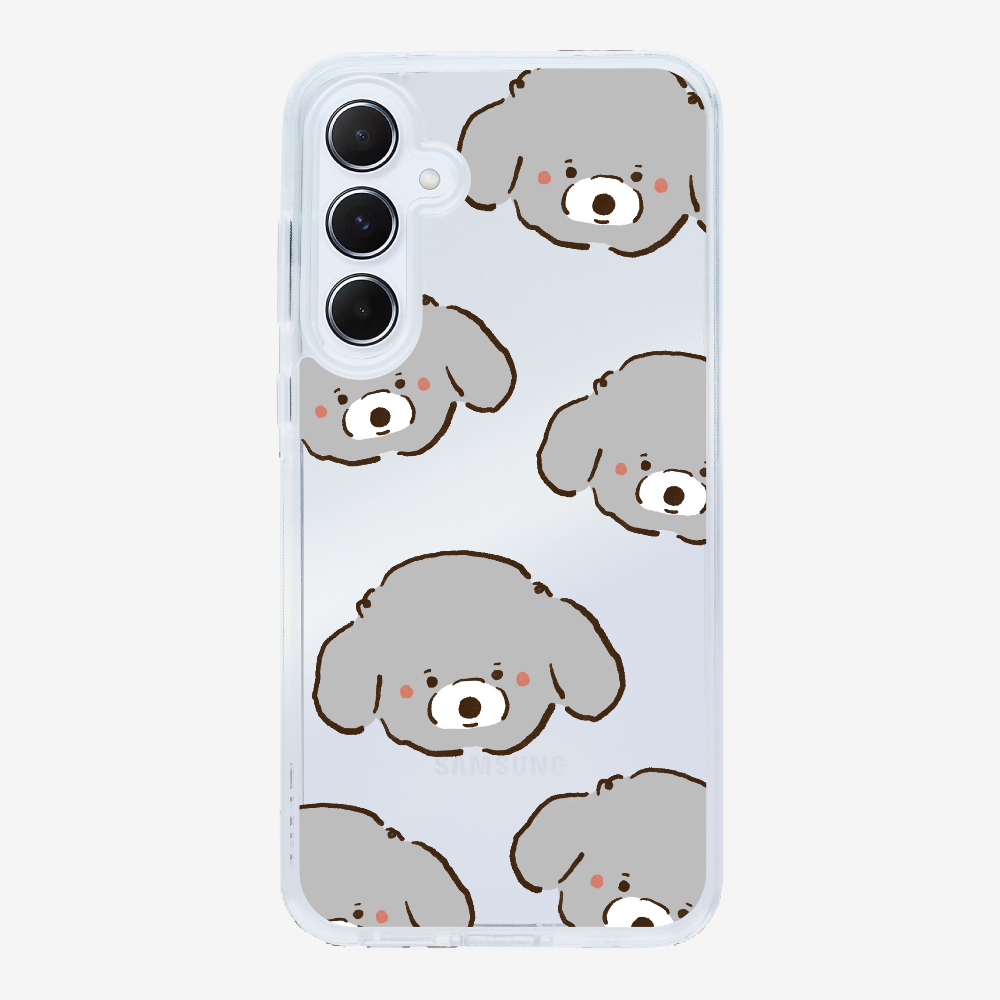 Grey Poodle Wonderland Phone Case