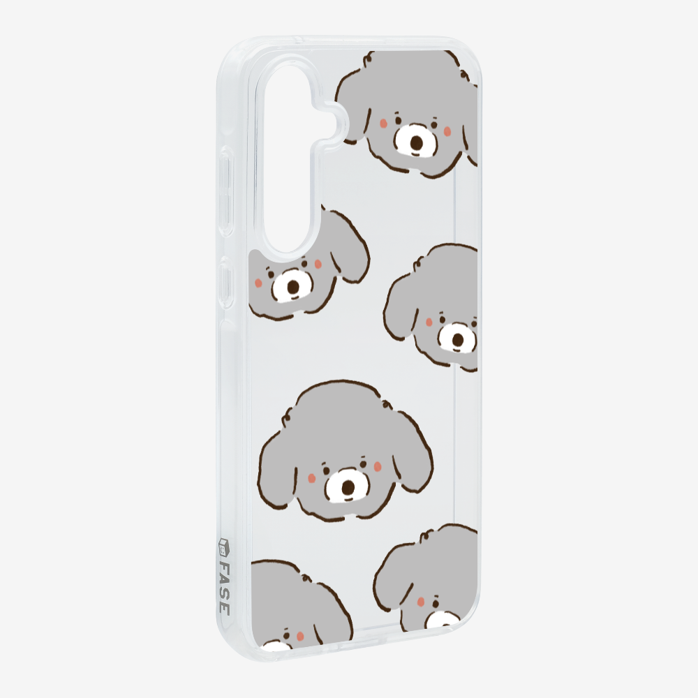 Grey Poodle Wonderland Phone Case