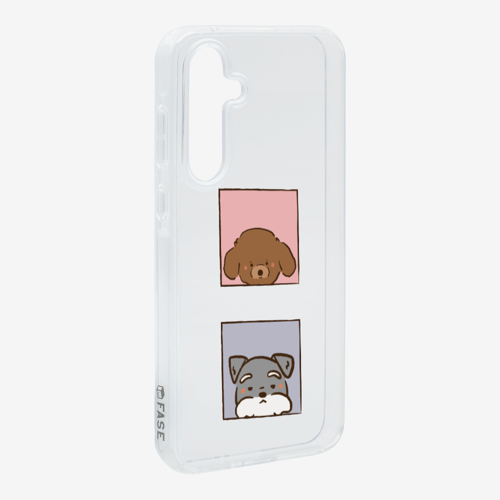 Poodle and Schnauzer Phone Case