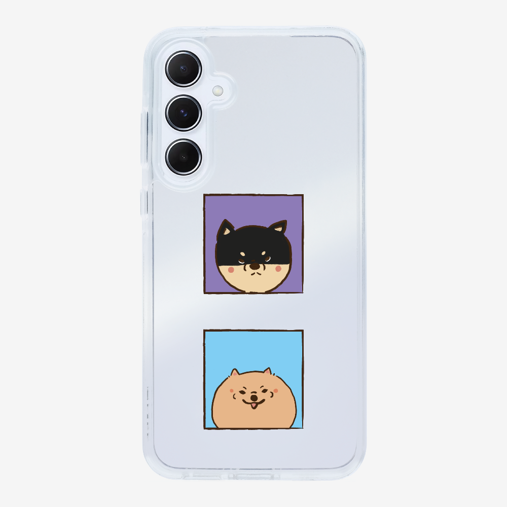 Shiba Inu and Pomeranian Phone Case