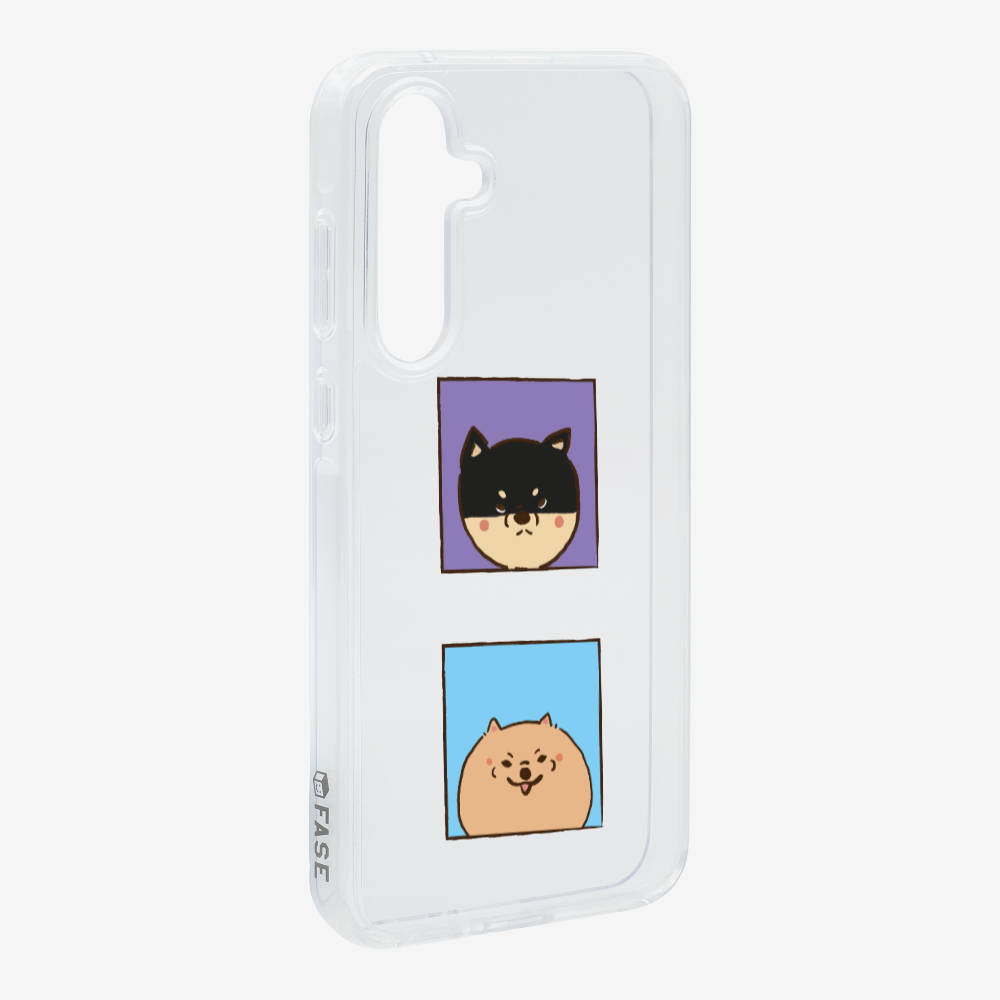 Shiba Inu and Pomeranian Phone Case