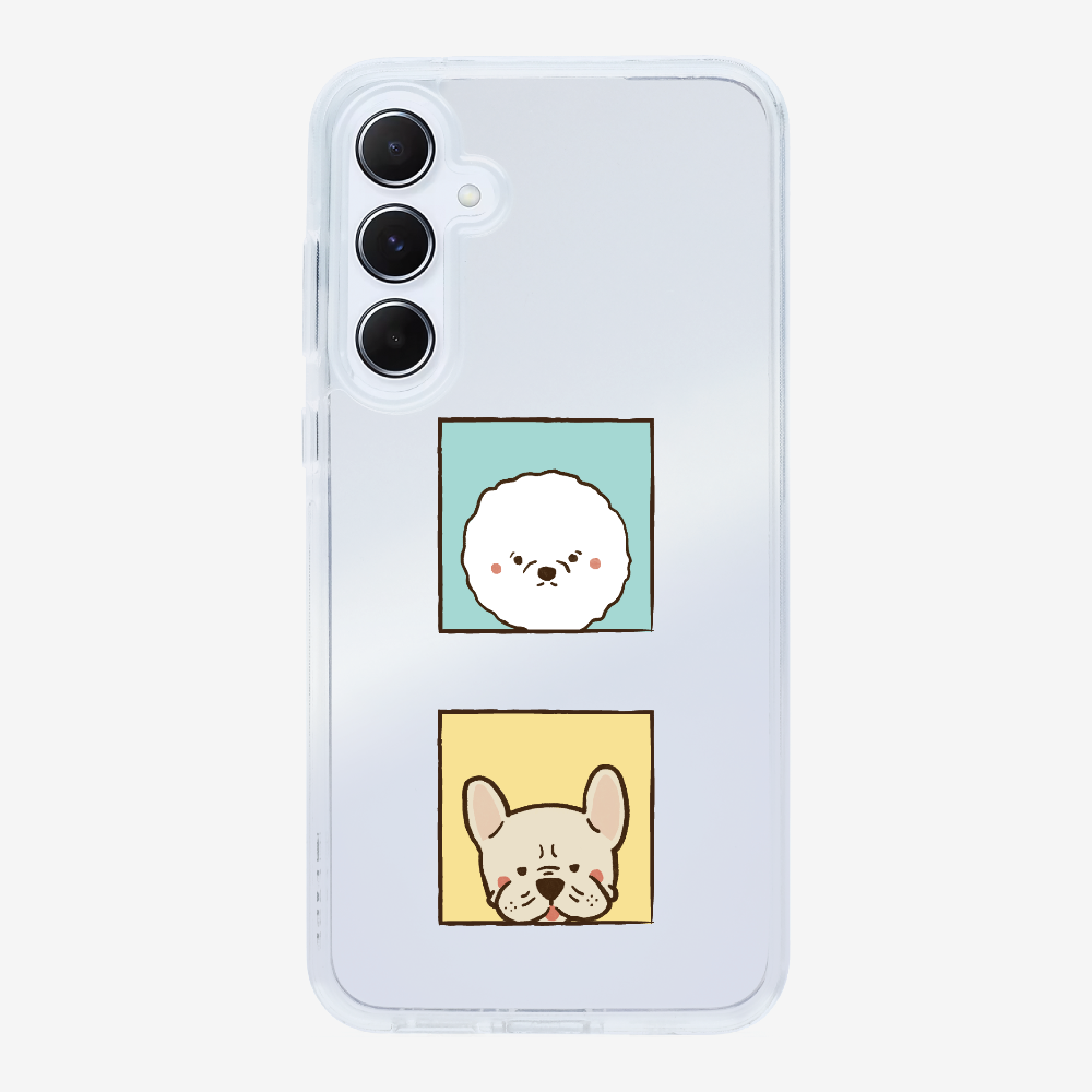 Bichon and Bulldog Phone Case