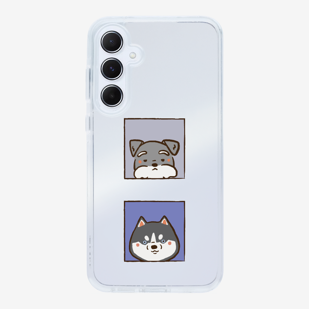 Schnauzer and Husky Phone Case