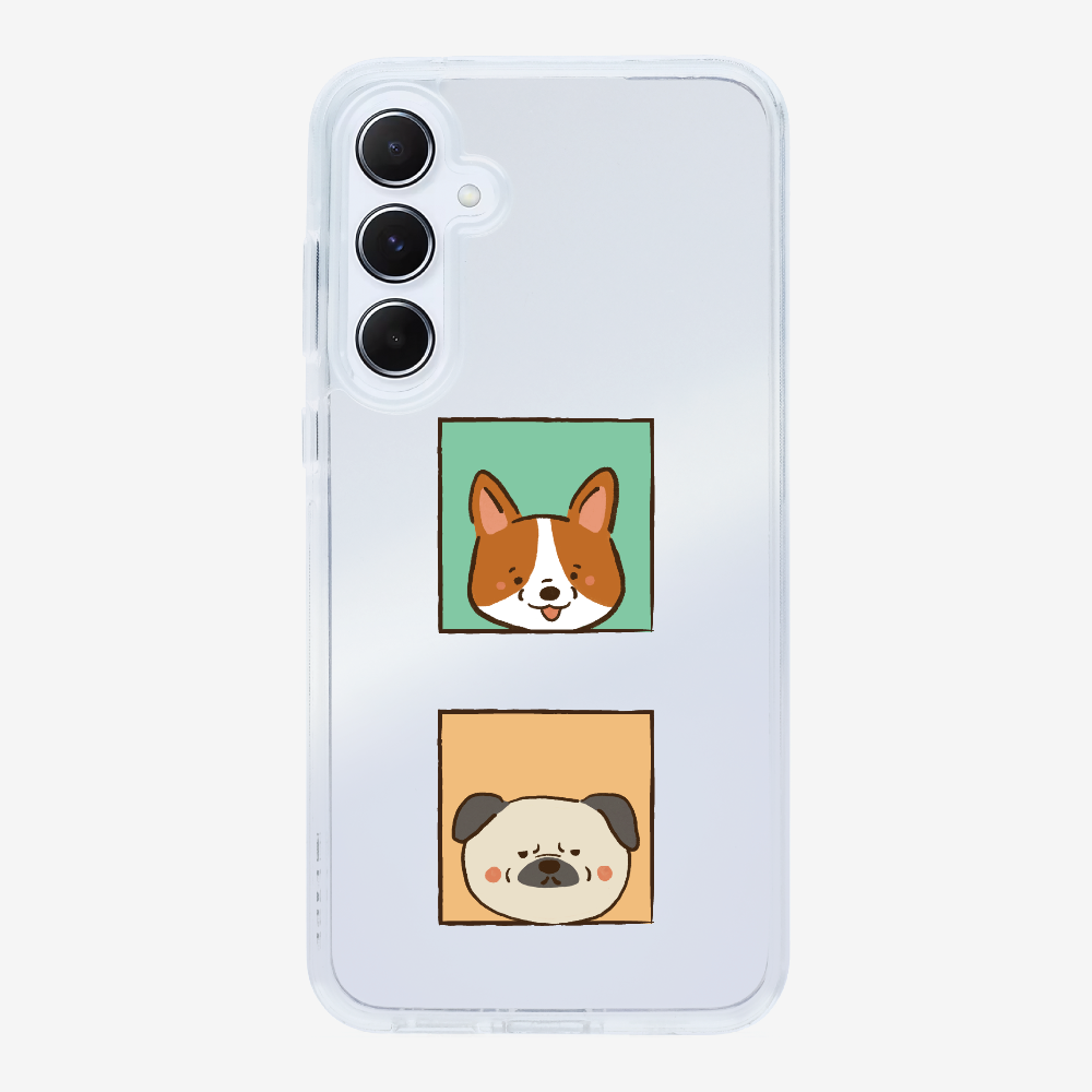 Corgi and Pug Phone Case