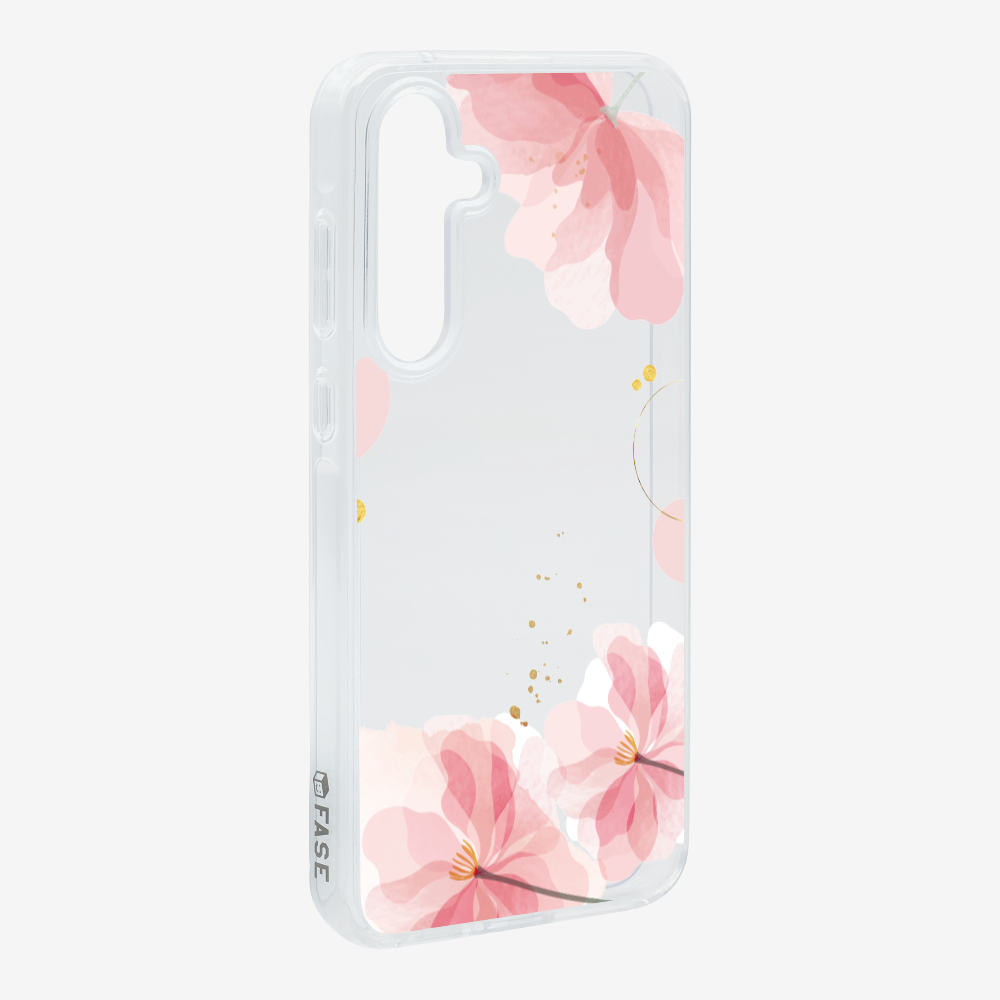 Pink Spring Floral (Transparent) Phone Case