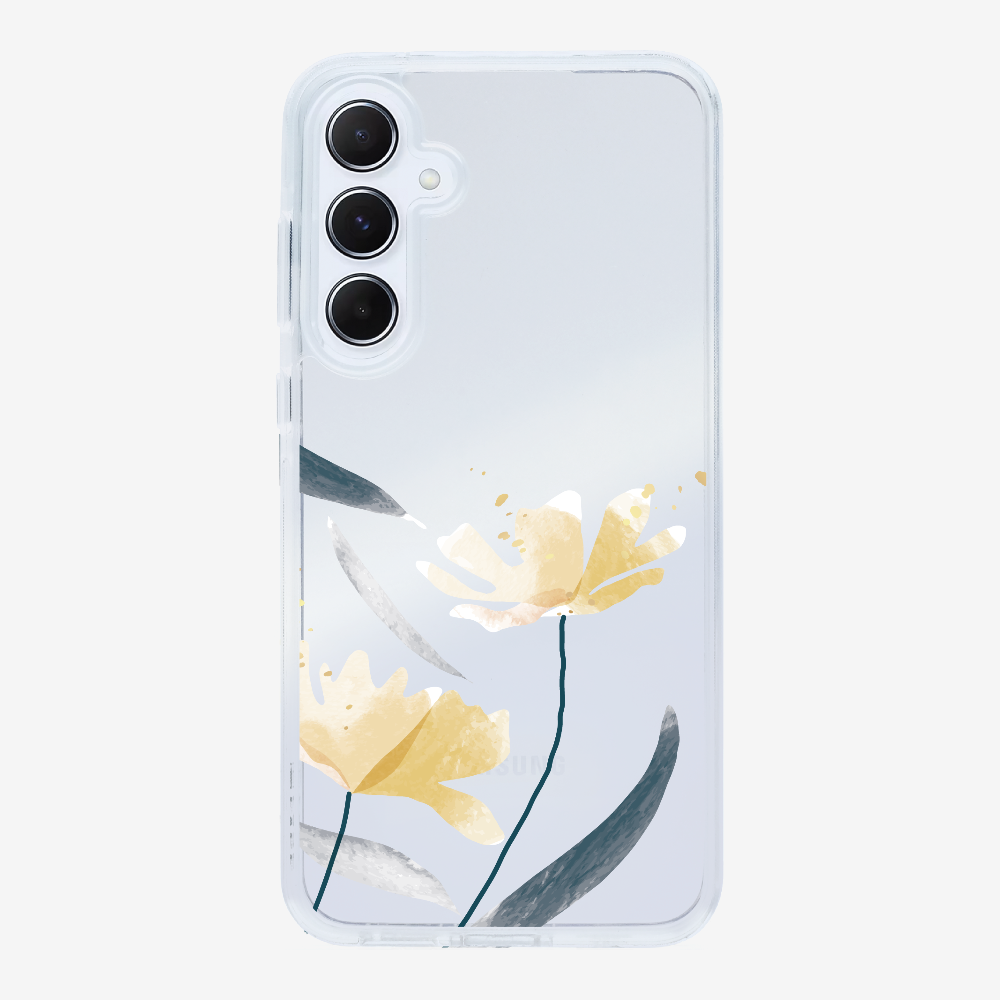 Golden Spring Floral (Transparent) Phone Case