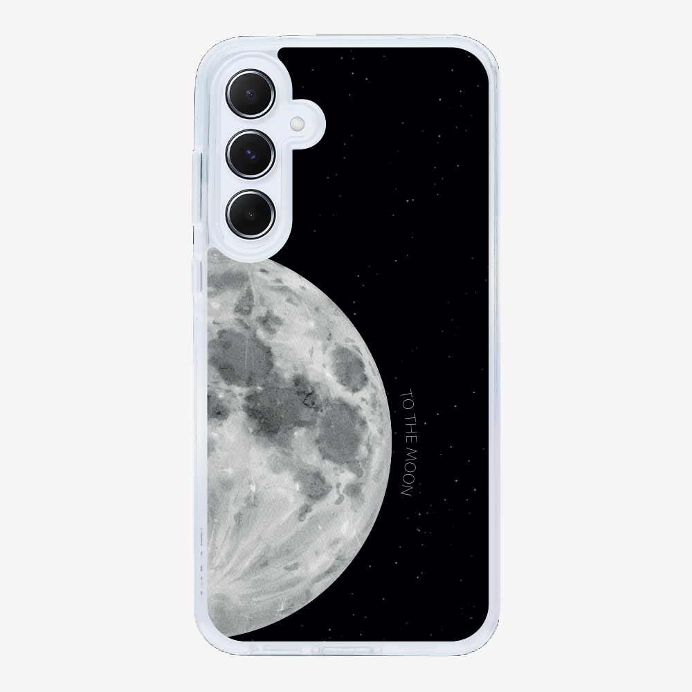 To The Moon (First Quarter) Phone Case