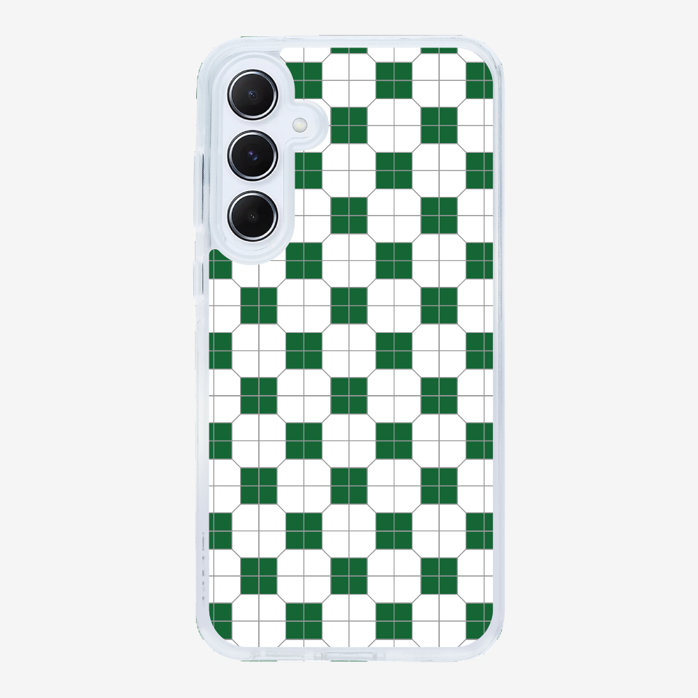 White-green Mosaic Tile Phone Case