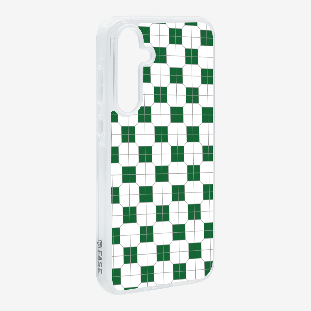 White-green Mosaic Tile Phone Case