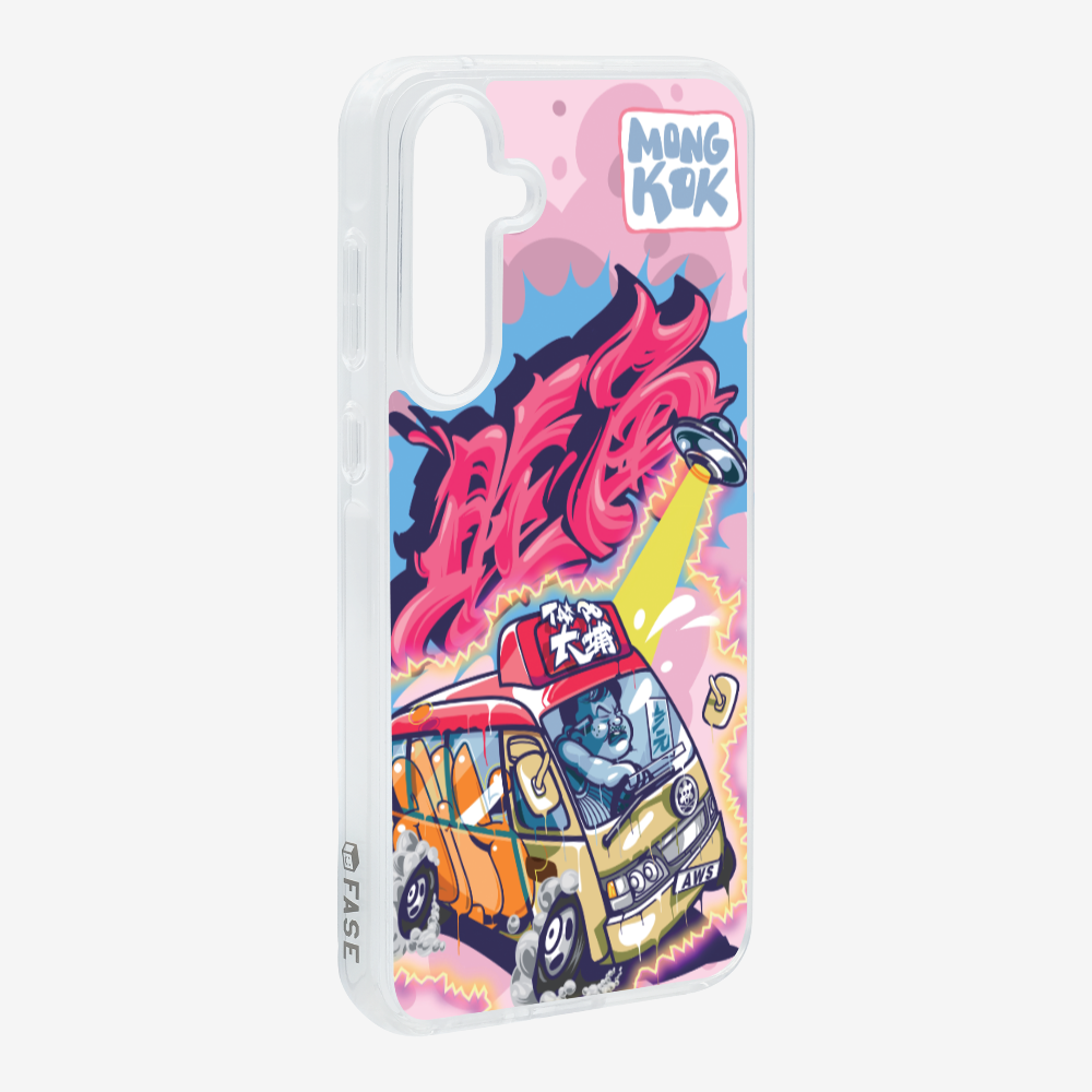 Red Minibus in Mong Kok Phone Case