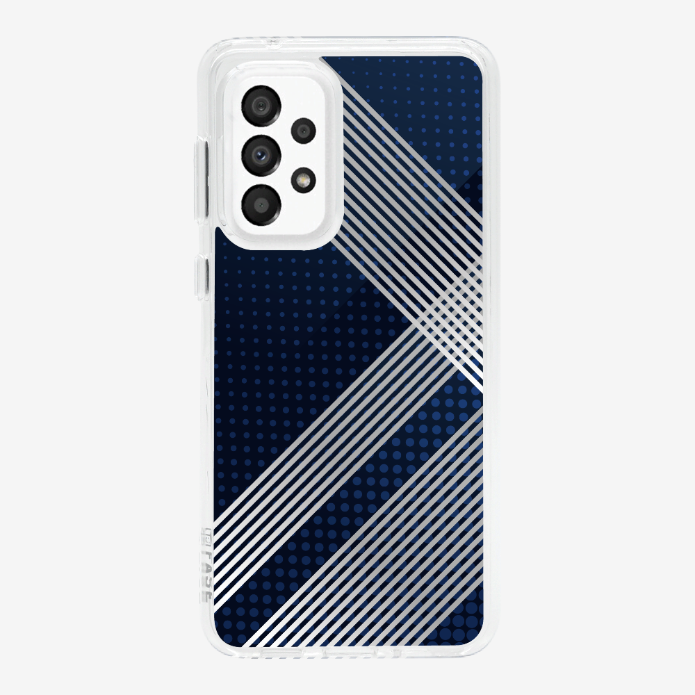 White Stripes Diagonal Phone Case