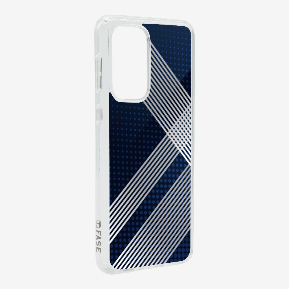 White Stripes Diagonal Phone Case